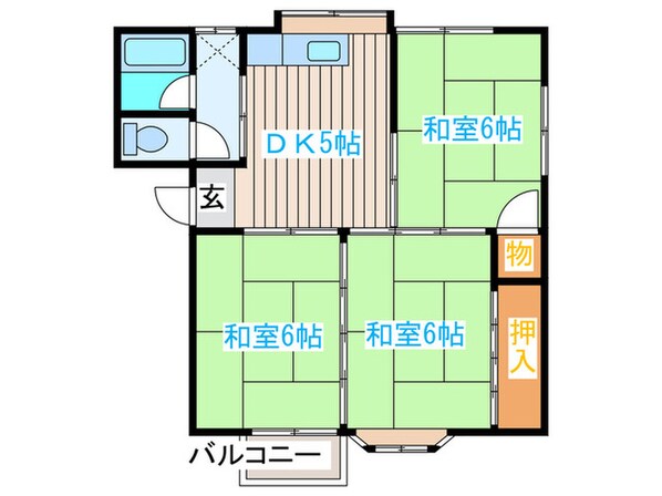 サンパレス幸の物件間取画像